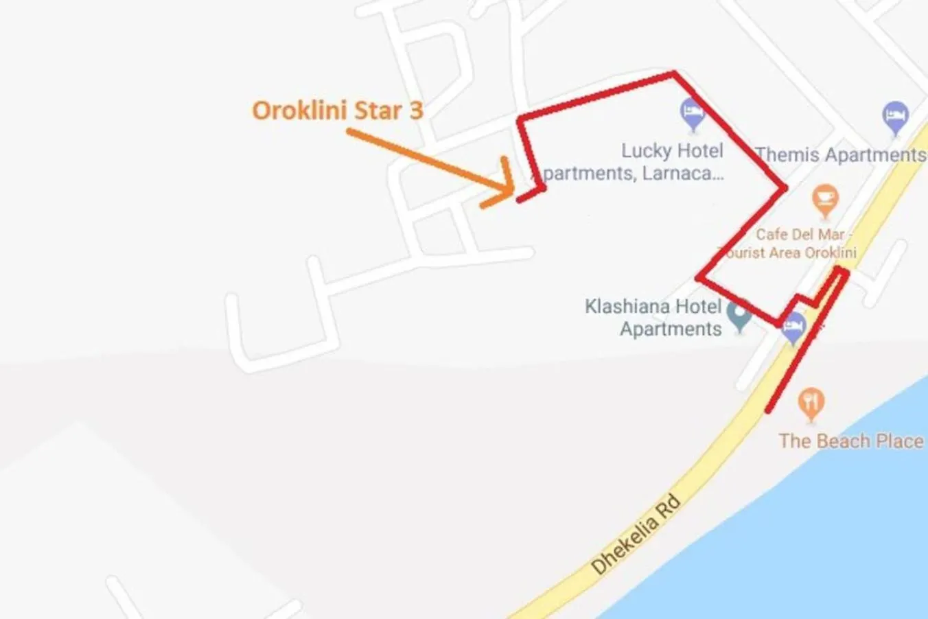 לרנקה Oroklini Star 200Metres From The Sandy Beach קפריסין